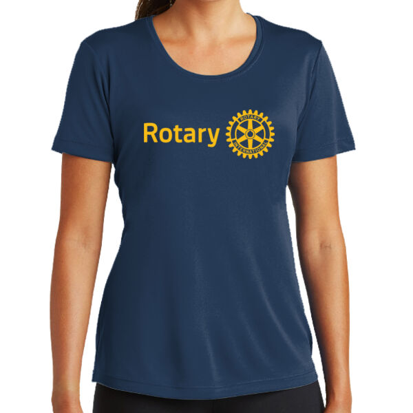 Rotary Yellow Front - Women's PosiCharge ® Competitor Tee Thumbnail
