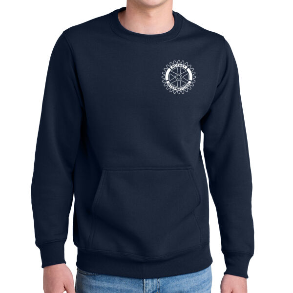 Rotary Wheel Left Chest  - Core Fleece Crewneck Pocket Sweatshirt Thumbnail