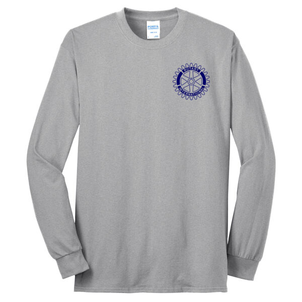 Rotary Wheel Left Chest  - Tall Long Sleeve Core Blend Tee Thumbnail
