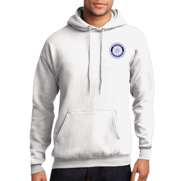 Rotary Wheel Left Chest  - Core Fleece Pullover Hooded Sweatshirt Thumbnail
