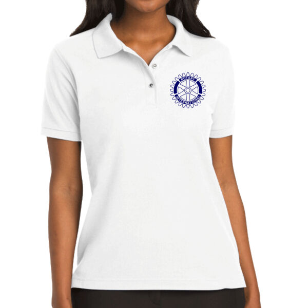 Rotary Wheel Left Chest  - Women's Silk Touch Polo Thumbnail