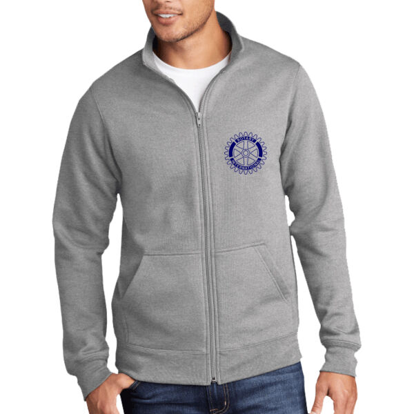 Rotary Wheel Left Chest  - Core Fleece Cadet Full Zip Sweatshirt Thumbnail