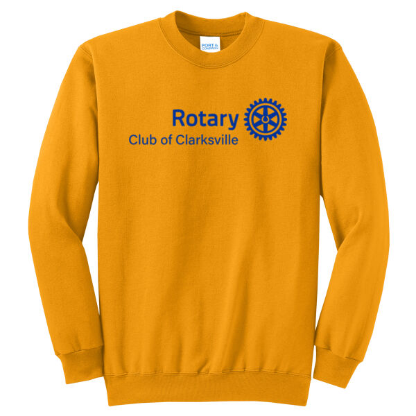 Rotary Clarksville Logo - Core Fleece Crewneck Sweatshirt Thumbnail