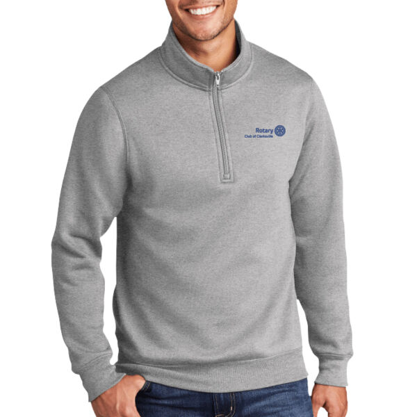 Embroidered Main Logo  - Core Fleece 1/4 Zip Pullover Sweatshirt Thumbnail