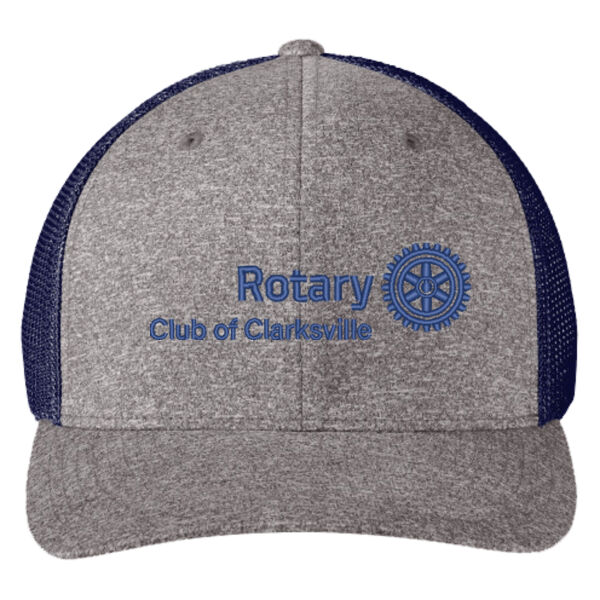 Embroidered Main Logo  - Flexfit ® Melange Mesh Back Trucker Cap Thumbnail