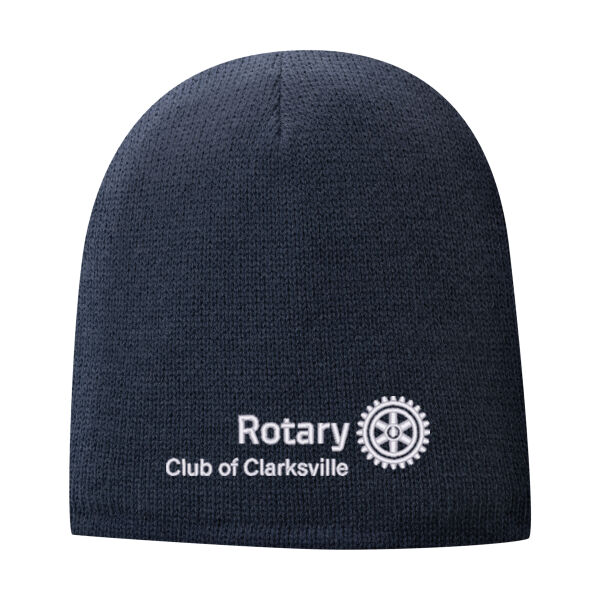 Embroidered Beanie Main Logo  - Fleece Lined Beanie Cap Thumbnail